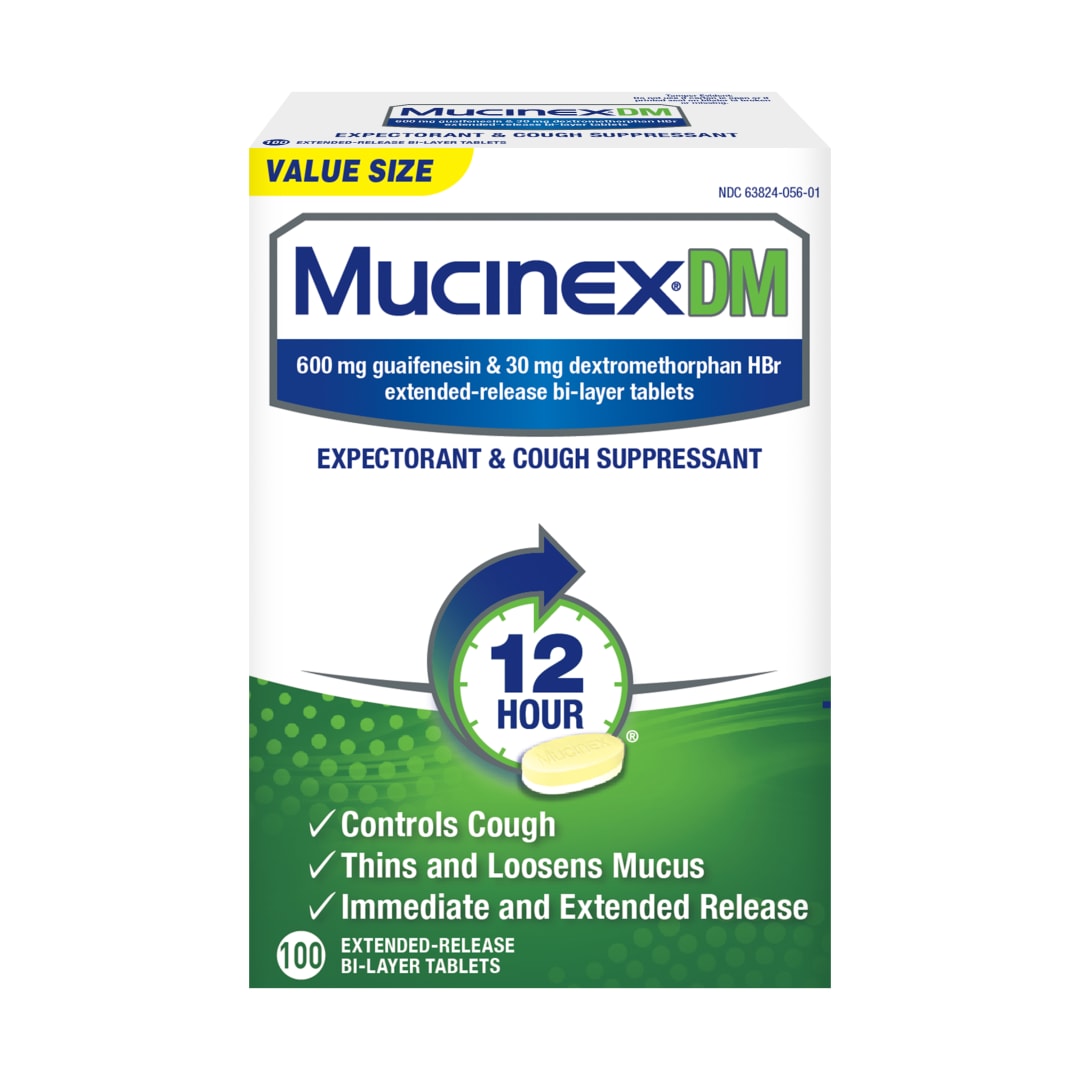 MUCINEX® DM - Extended Release Bi-Layer Tablets 12/100 ct.