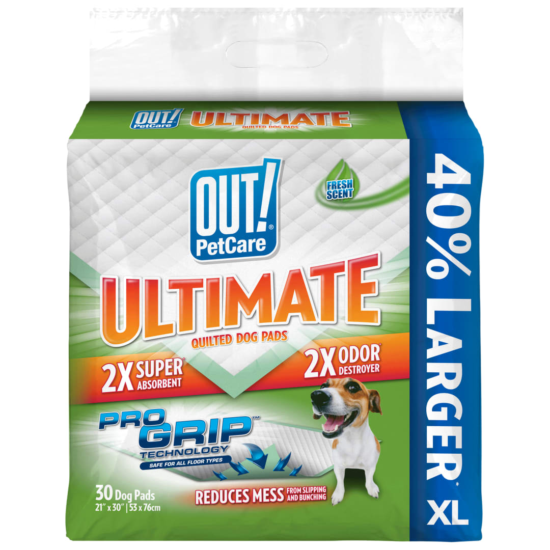 OUT! Ultimate Pro-Grip XL Dog Pads, 30 Pads, 21 x 30 Inches