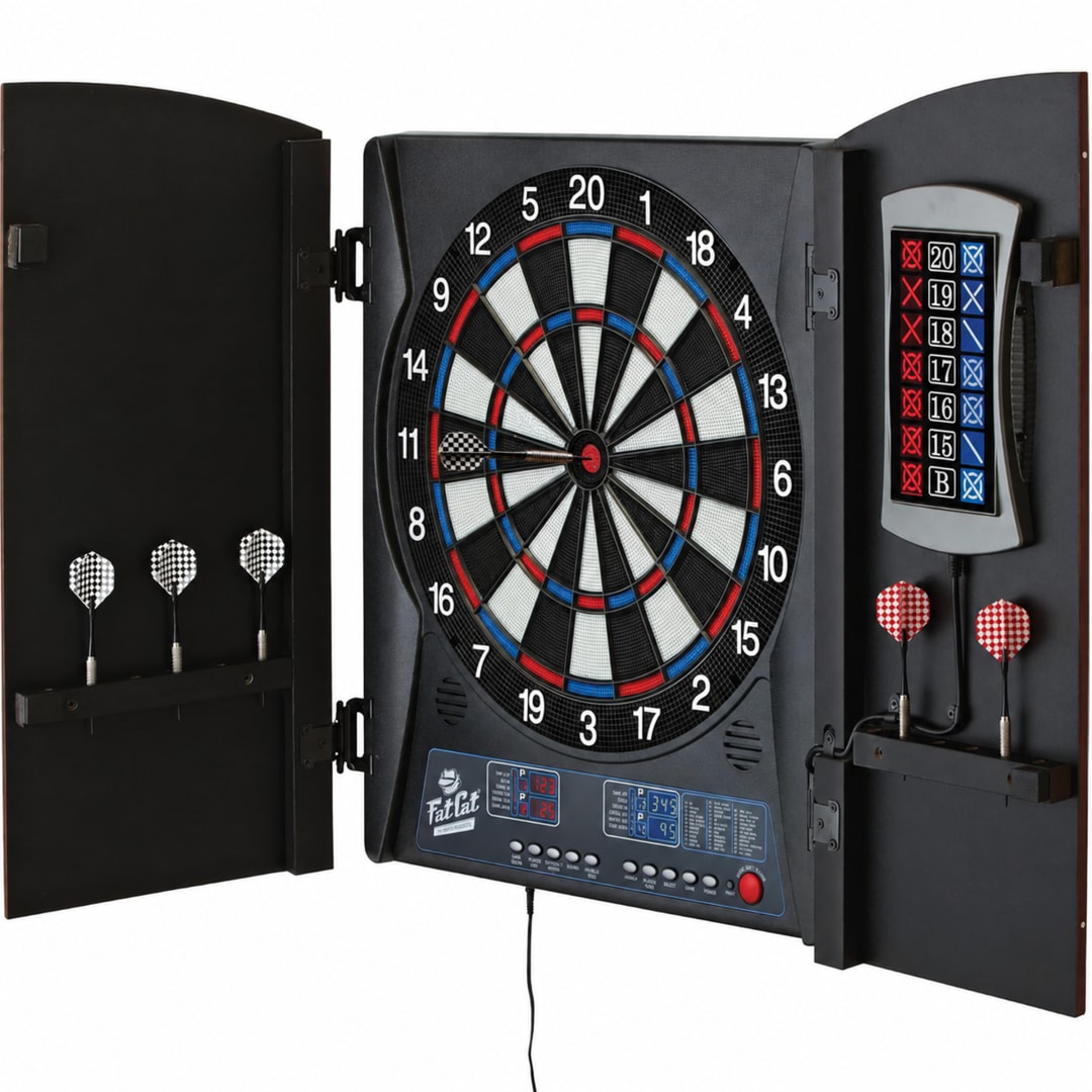 Fat Cat Mercury Electronic Dartboard, 13.5" Compact Target