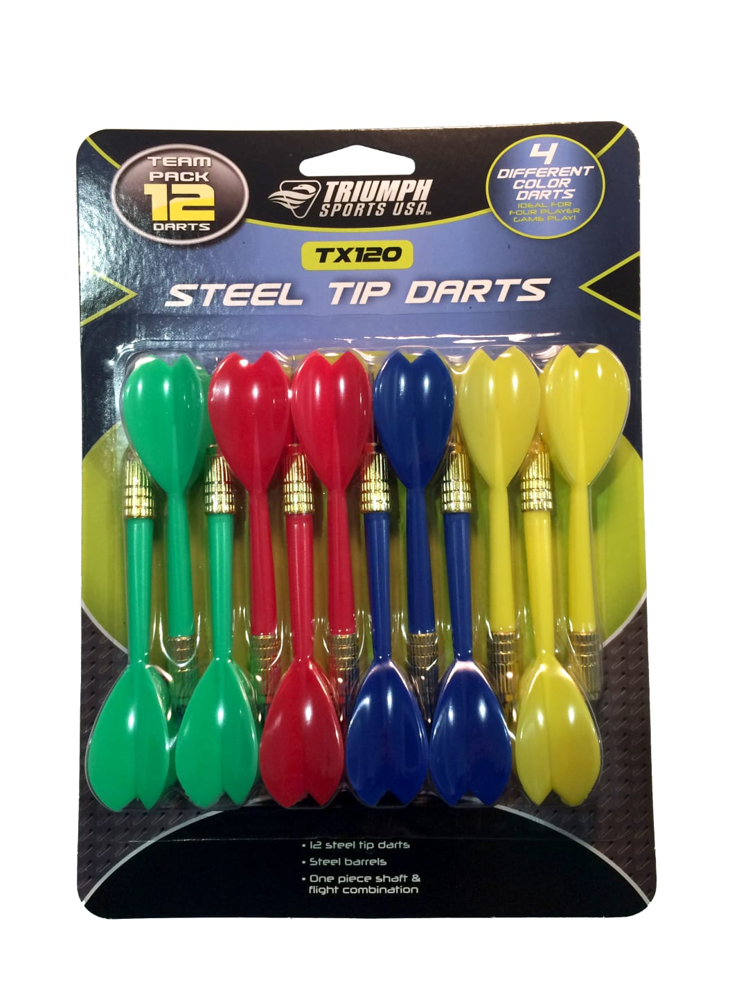 Triumph Steel Tip Darts 12 Pac