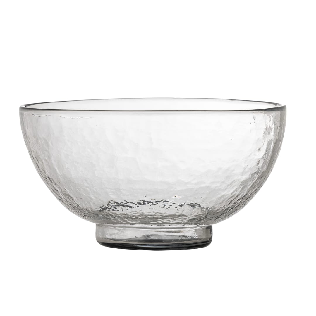 82068204 - Taro Bowl, Clear, Recycled Glass STOCK: 138