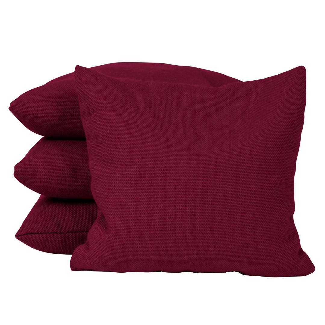 4 Burgundy Solid Color Regulat