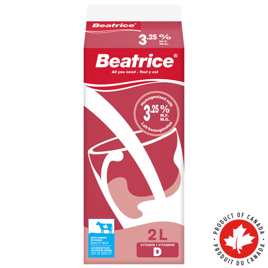 Beatrice Homogenized Milk 3.25%, 2L