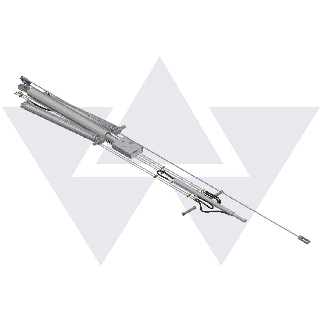 Galbreath™ Hoist AF-OX-174 Main Frame Hydraulics and Parts Assembly