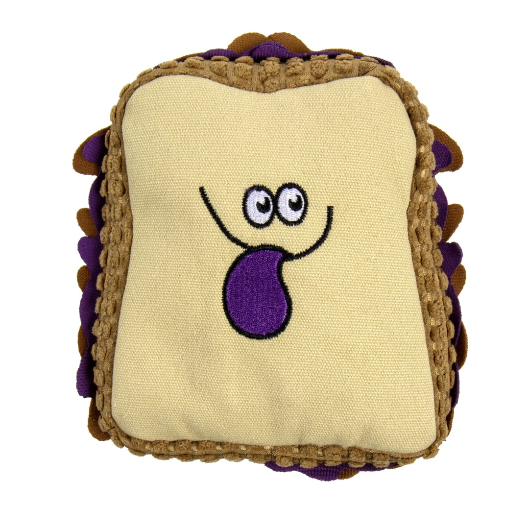TrustyPup PBJ Squeaky Plush With Chew Guard Dog Toy, Medium