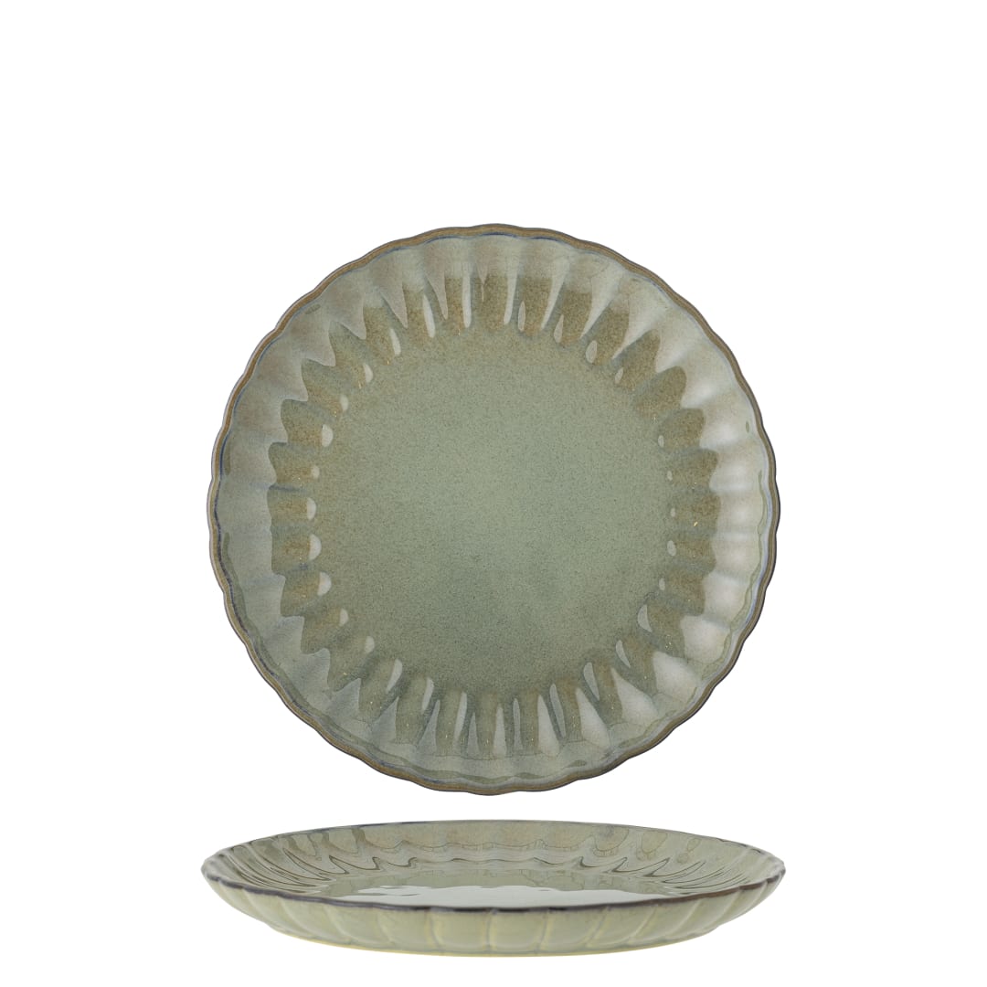 82061366 - Latina Plate, Green, Stoneware STOCK: 300