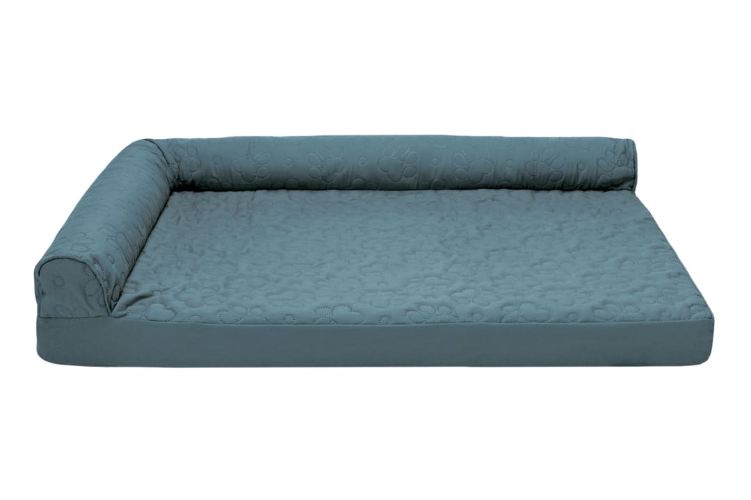 LG- Paw-Quilted Memory Top DLX L-Chaise - Bluestone
