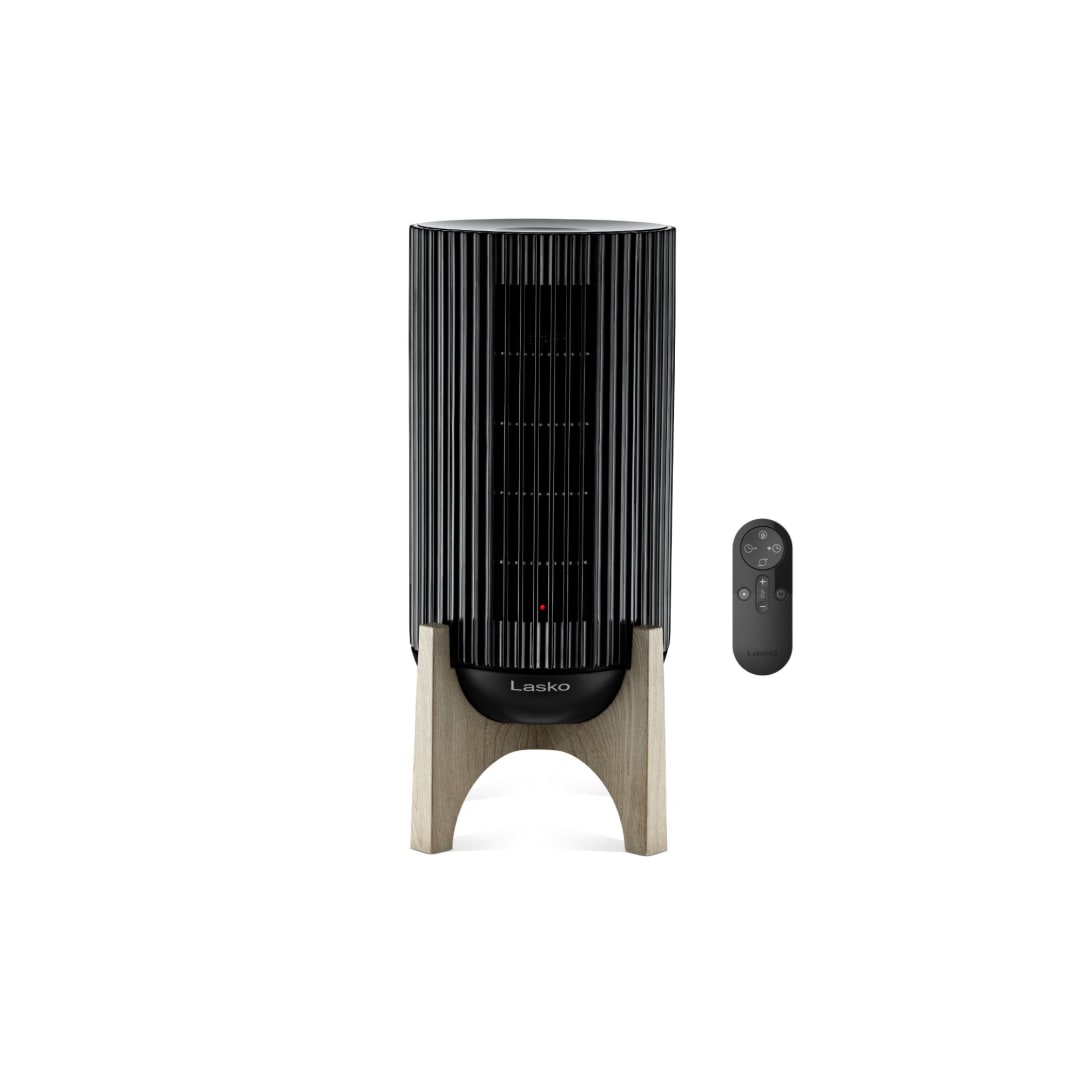 Lasko Artisan Series 1500 Watt High Velocity Ceramic Heater and Base with Remote Control, Black