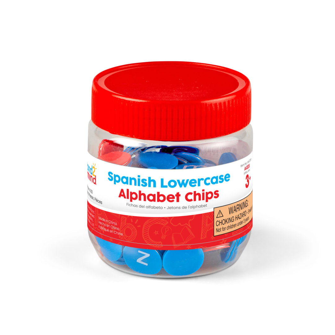 Spanish Lowercase Alphabet Chips