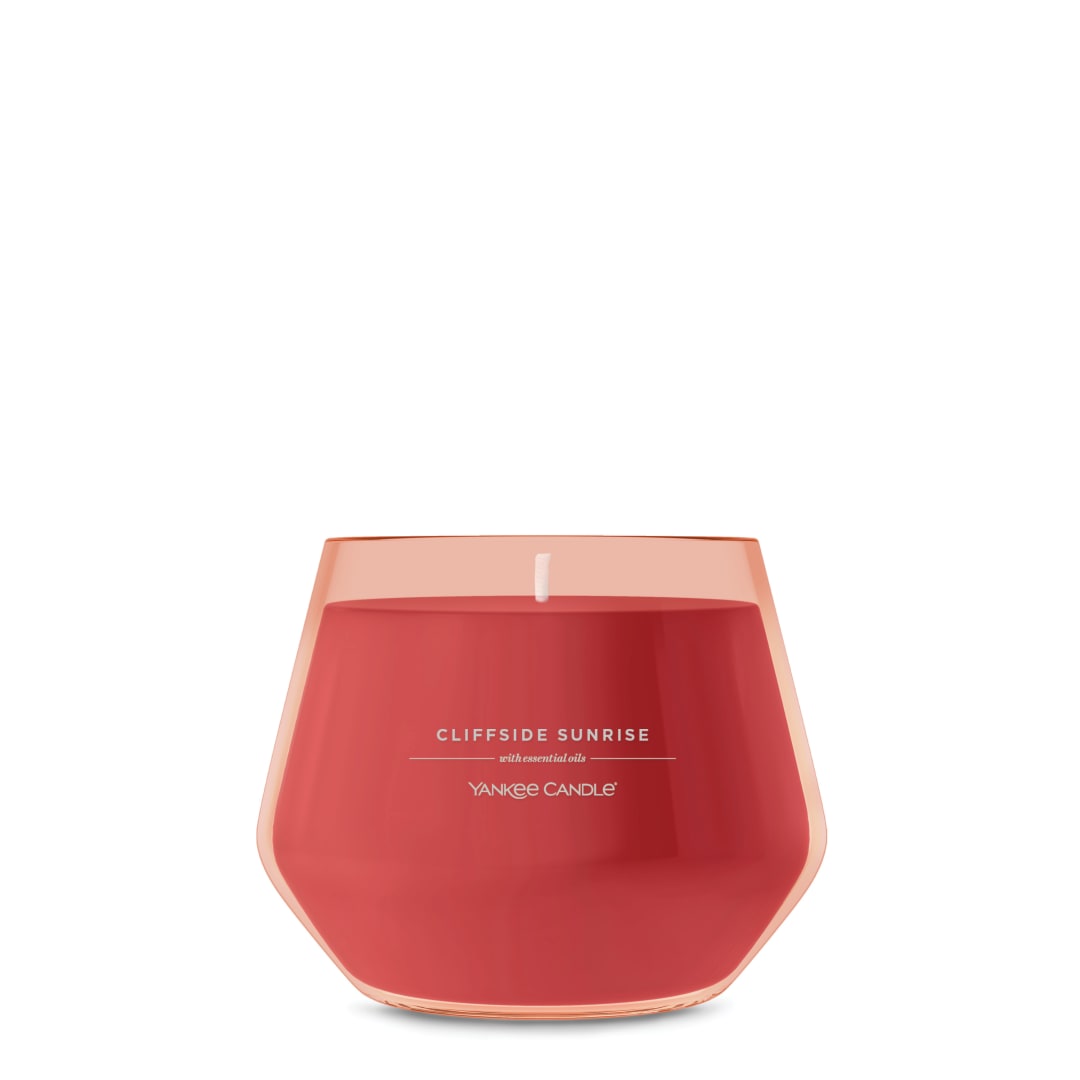 Yankee Candle Studio Scented Candle with up to 50 Hour Burn Time, Premium Plant Wax Blend for Consistent Burn, 10 oz Jar Candle with Room Filling Fragrance, Cliffside Sunrise