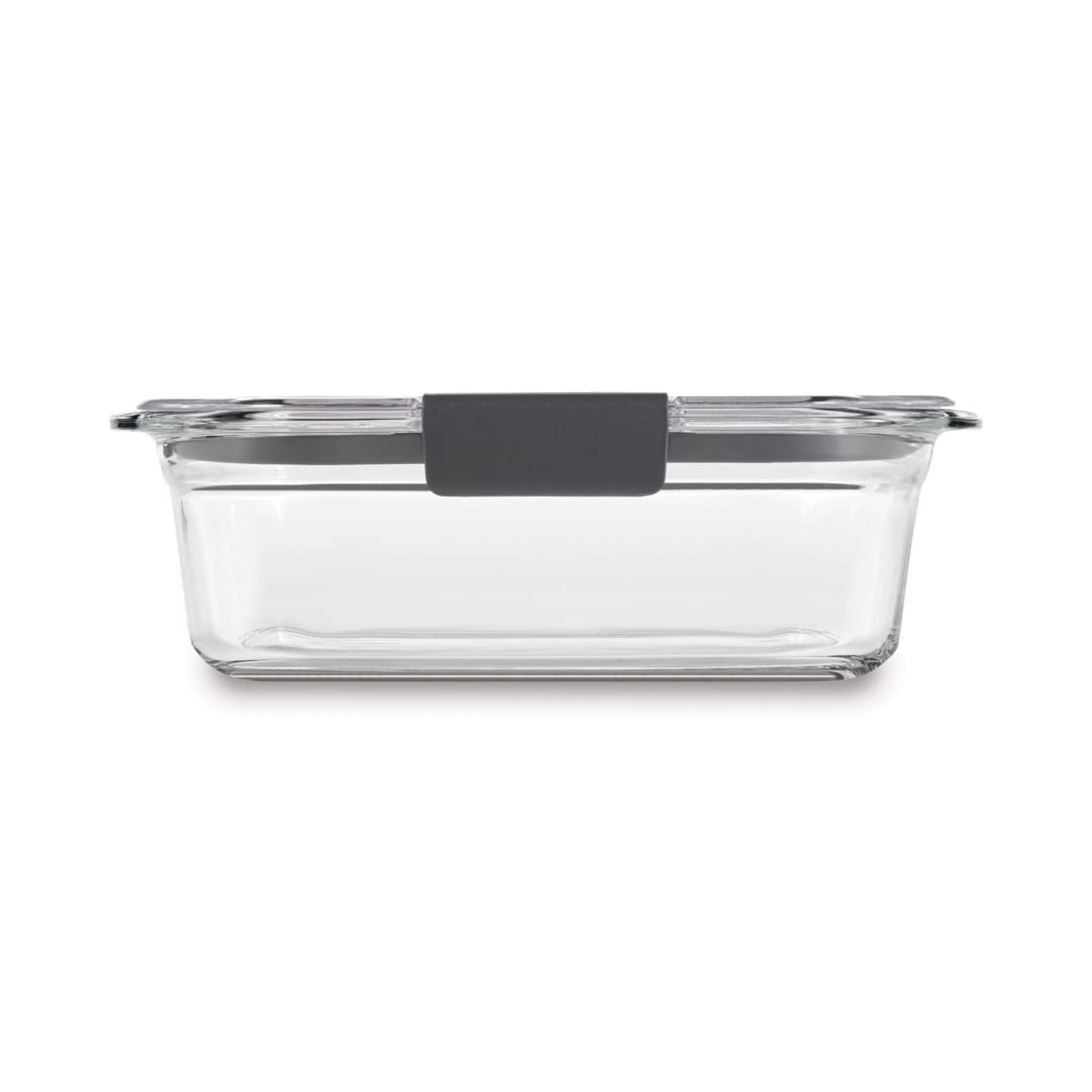 Récipient de rangement pour aliments rectangulaire en verre Rubbermaid Brilliance, 3,2 tasses (800 ml)