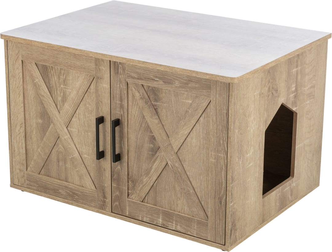 XL Farmhouse Litter Box Enclosure or Pet Home