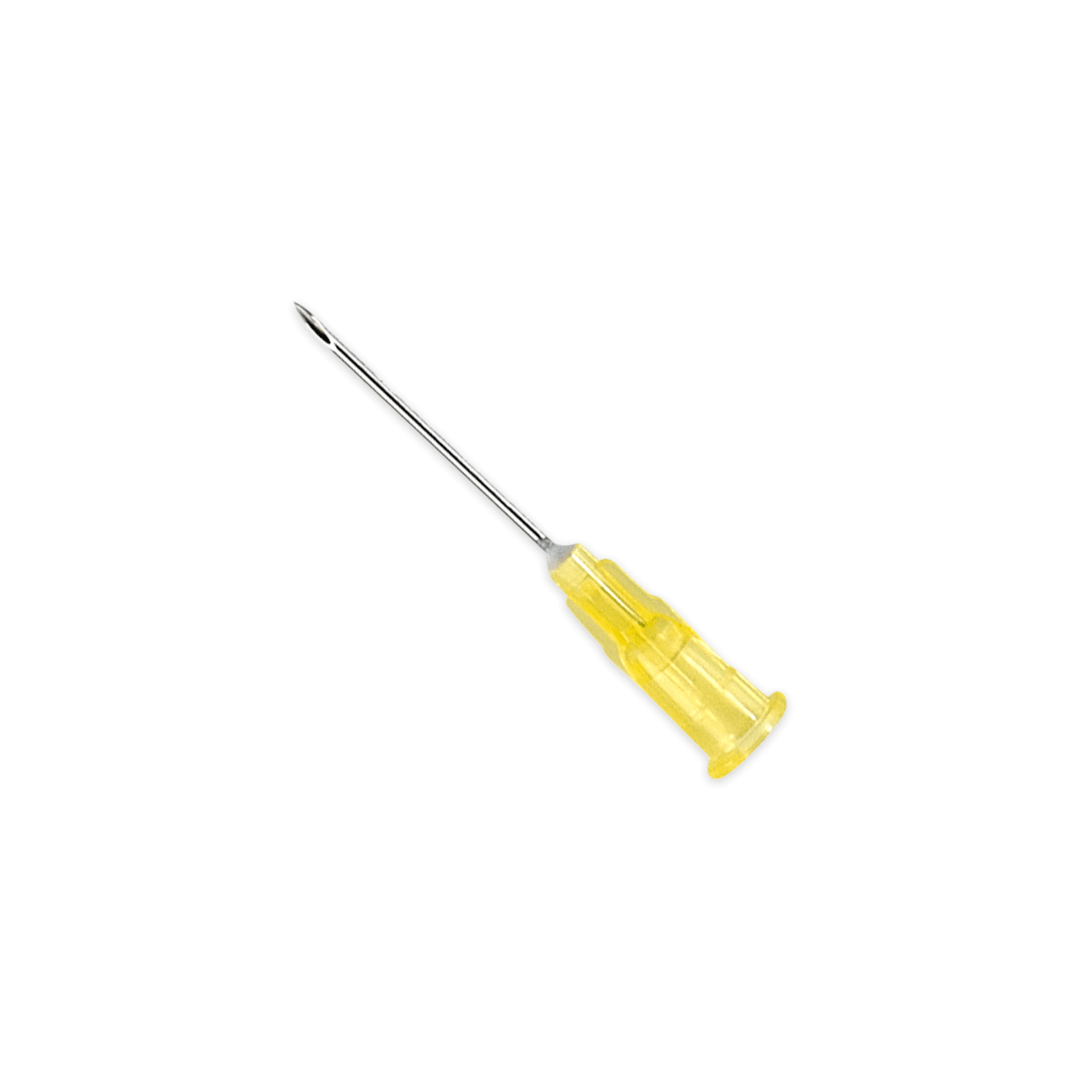 KRUUSE Vet Hypodermic Needle, Yellow, 20G x 1″, 0.90 x 25mm, Sterile