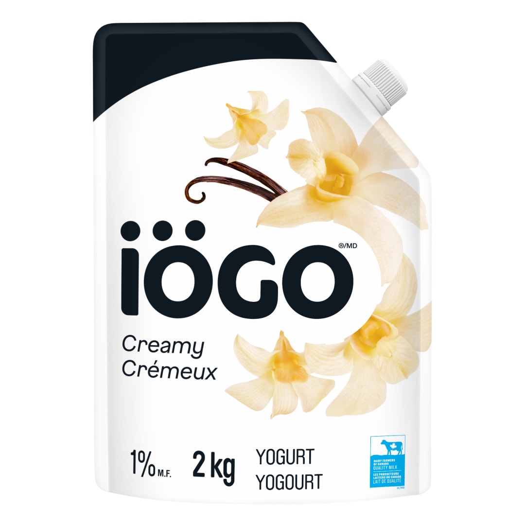iÖGO Creamy Vanilla 1% Yogurt Pouch, 2kg