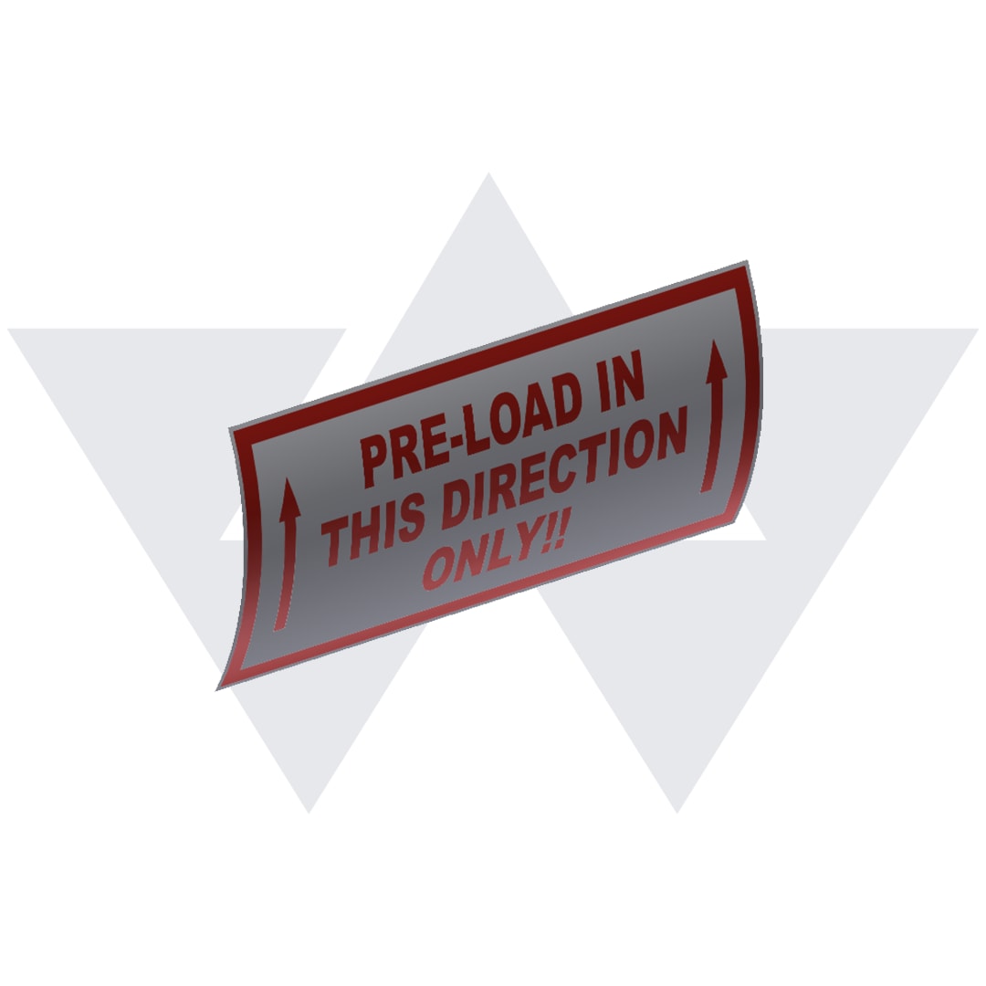 DECAL - Pre Load - H7002 Roller