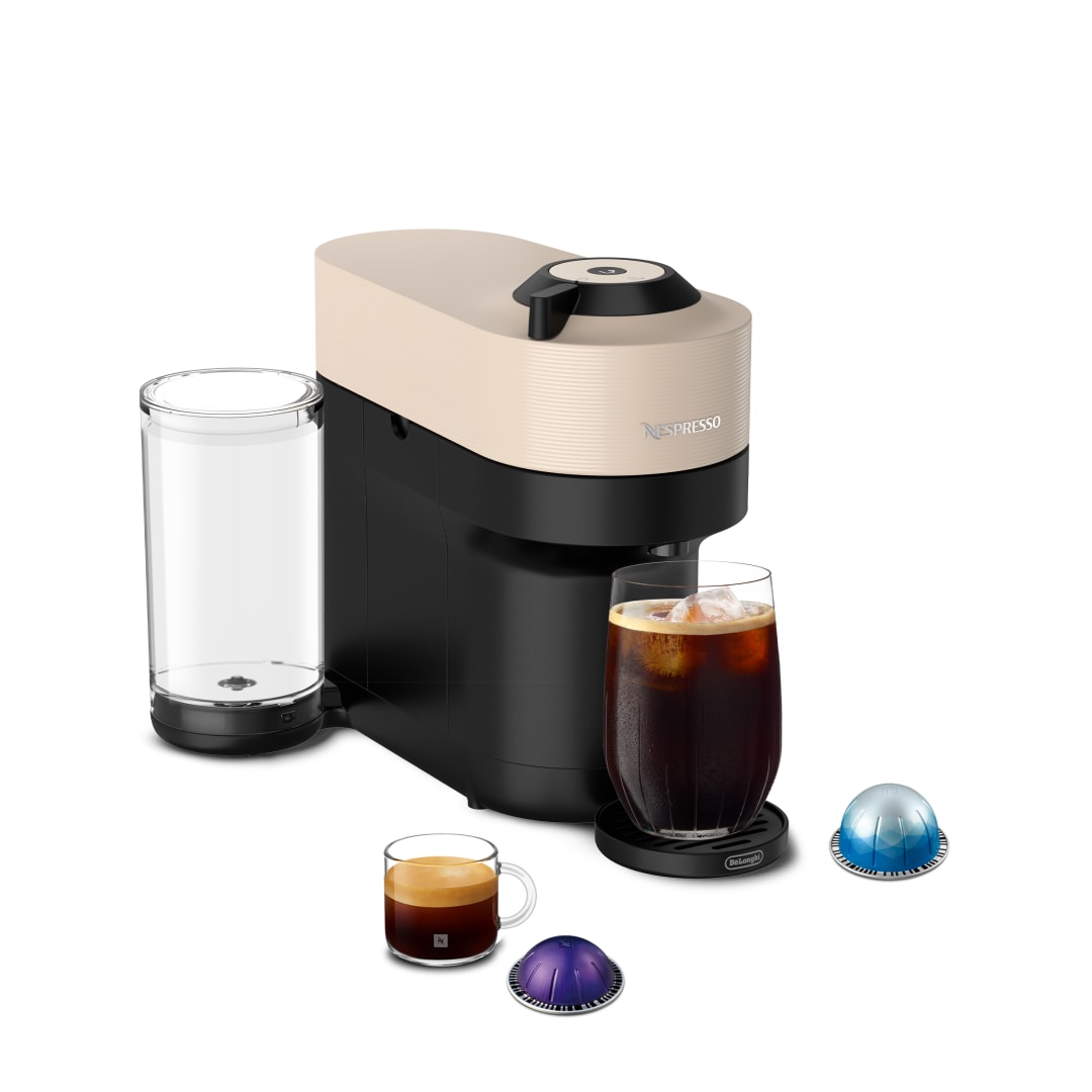 Nespresso Vertuo Pop+ Coffee and Espresso Maker by De'Longhi, Beige
