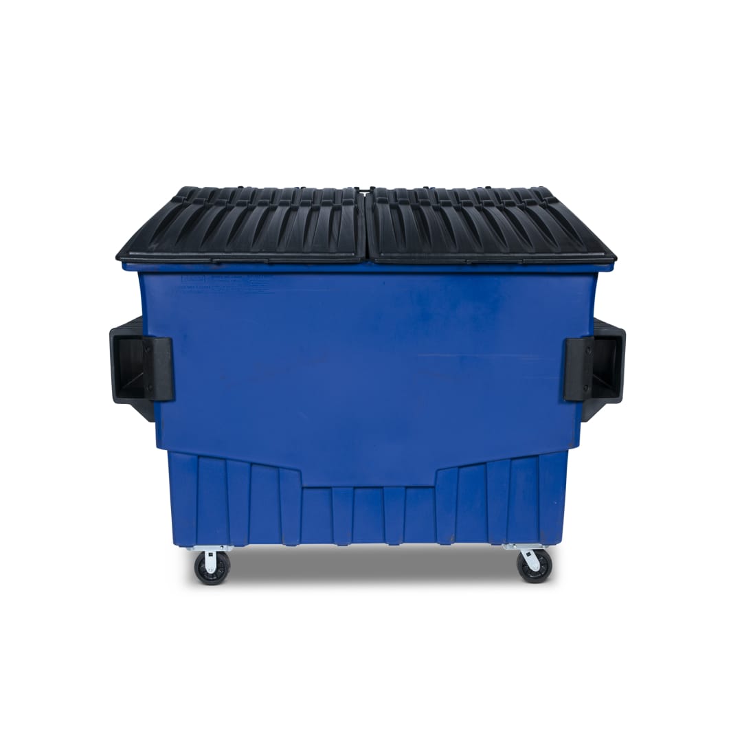 4 Cubic Yard 2000 lbs. Capacity Front Load Container - Blue