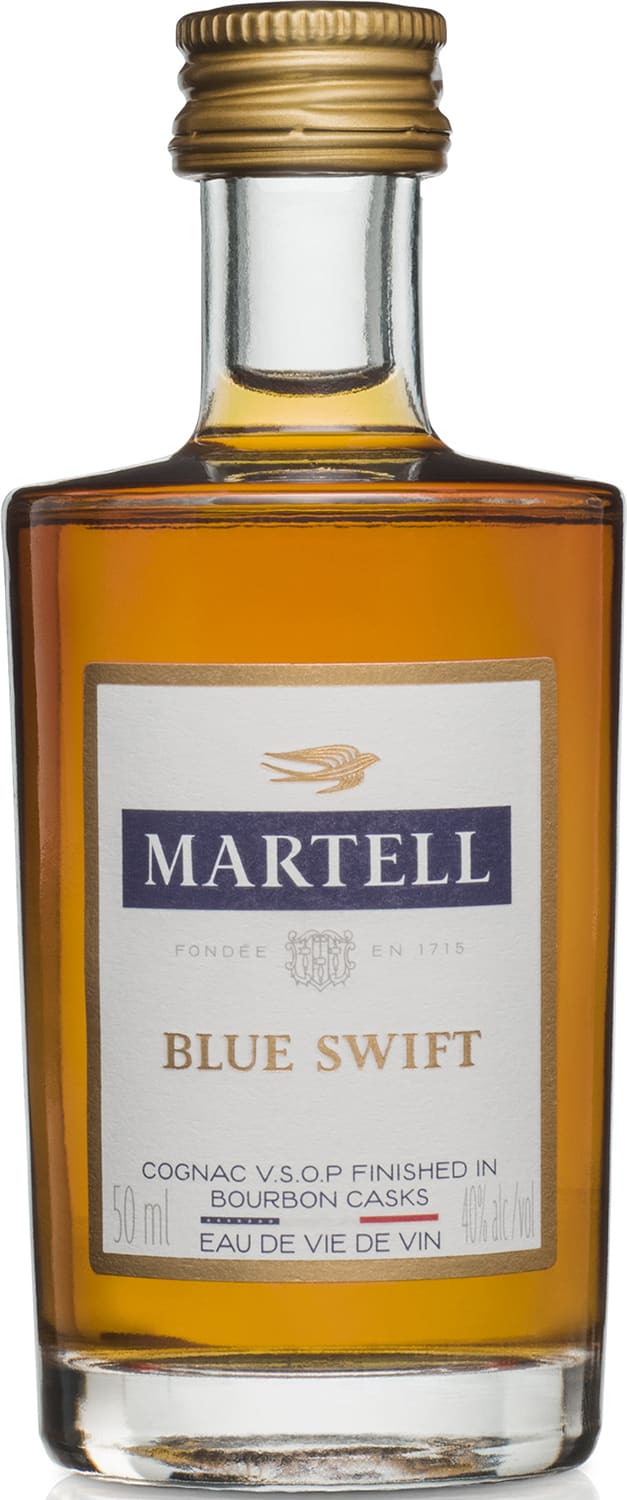 Martell Blue Swift Cognac Spirit, 50 ml Bottle, 80 Proof