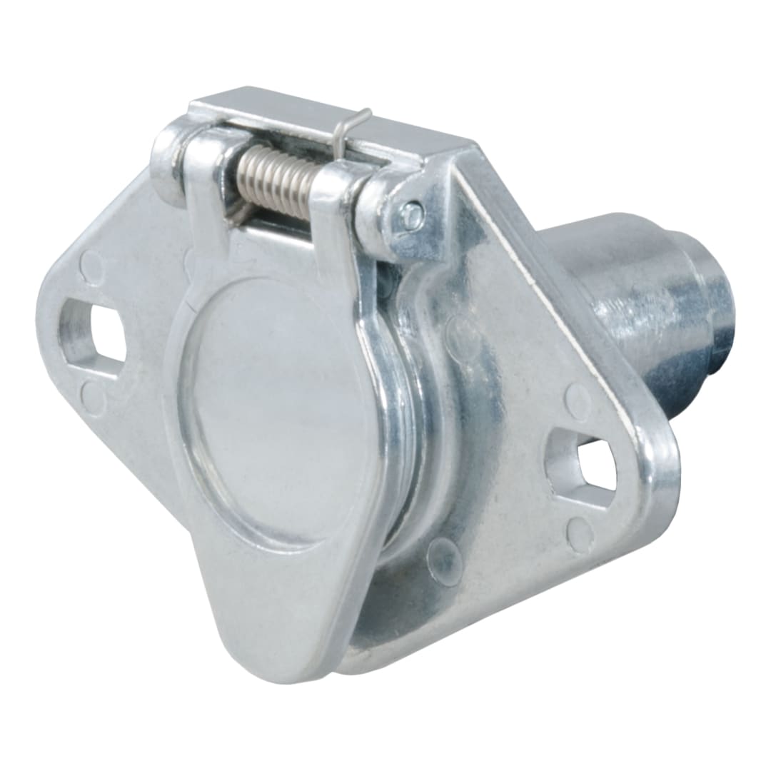 CURT 6-Way Round Connector Socket (Vehicle Side, Packaged) #58091