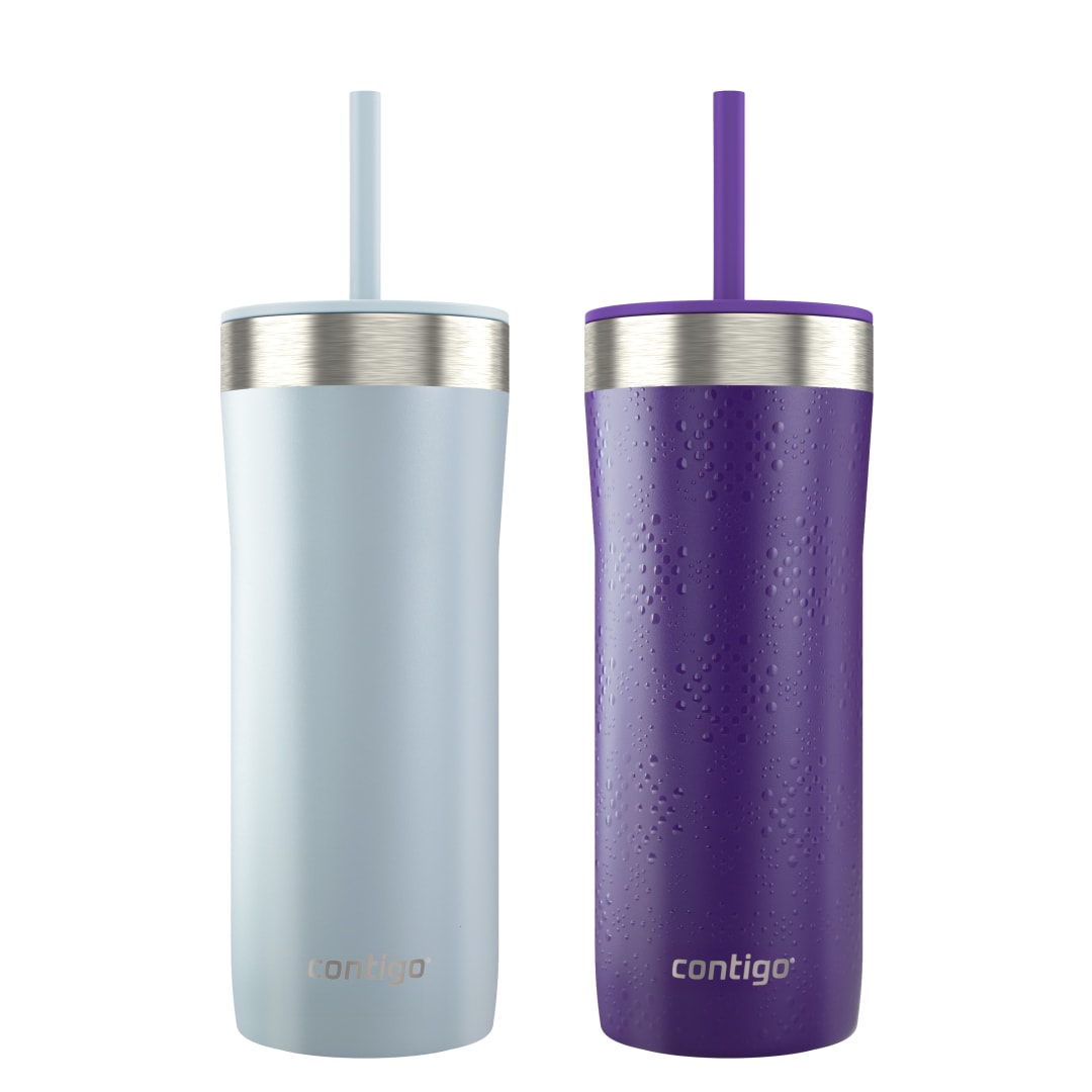 CN STRETRVL 24OZ 2PK LGHT STNE VIOL DOTS