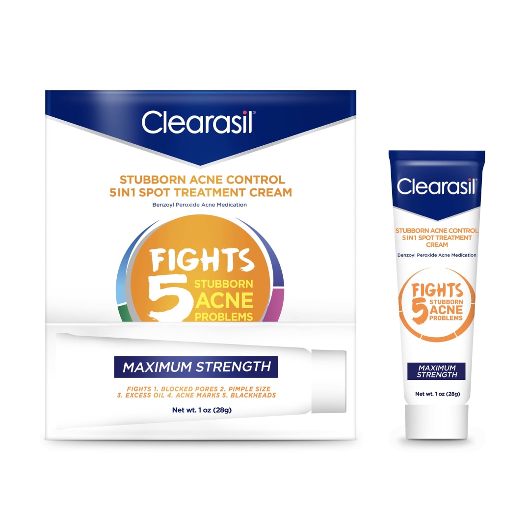 CLEARASIL® Stubborn Acne Control - 5in1 Spot Treatment Cream 24/1 oz.