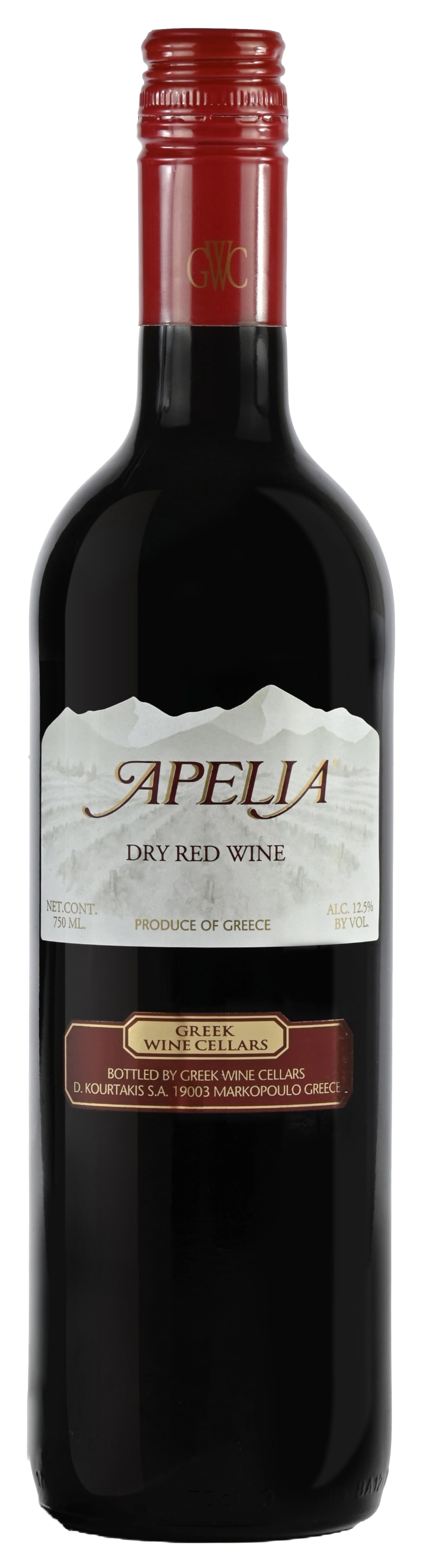 Apelia Dry Red 12pk 750ml 24 PRF GLS