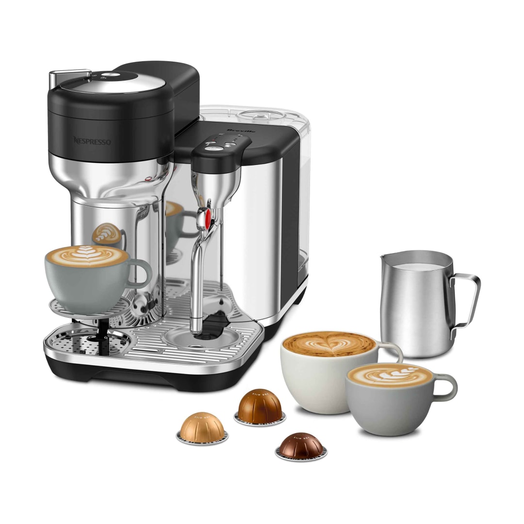 Nespresso Vertuo Creatista Coffee and Espresso Maker by Breville, Black Truffle
