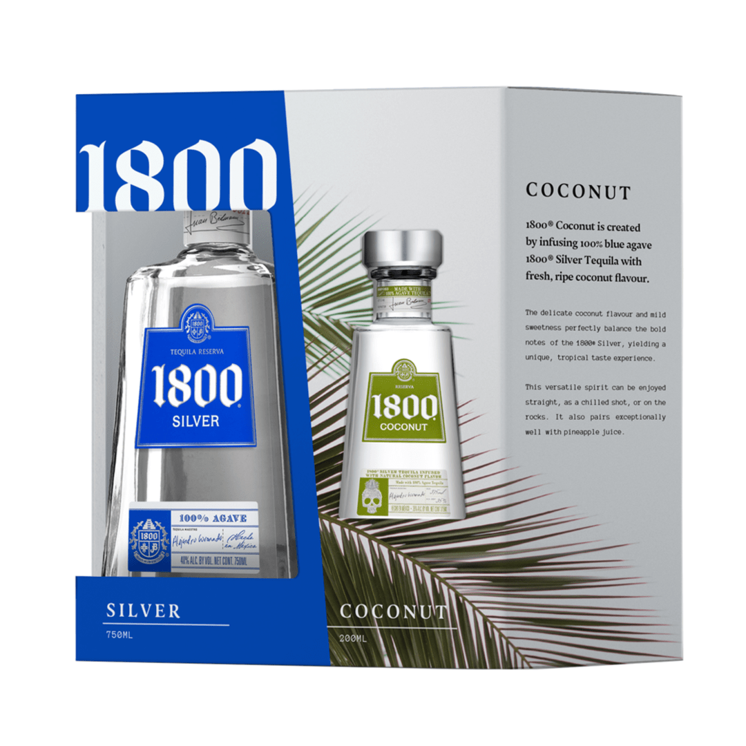 1800 Tequila Blanco with 200 ml Coconut Tequila