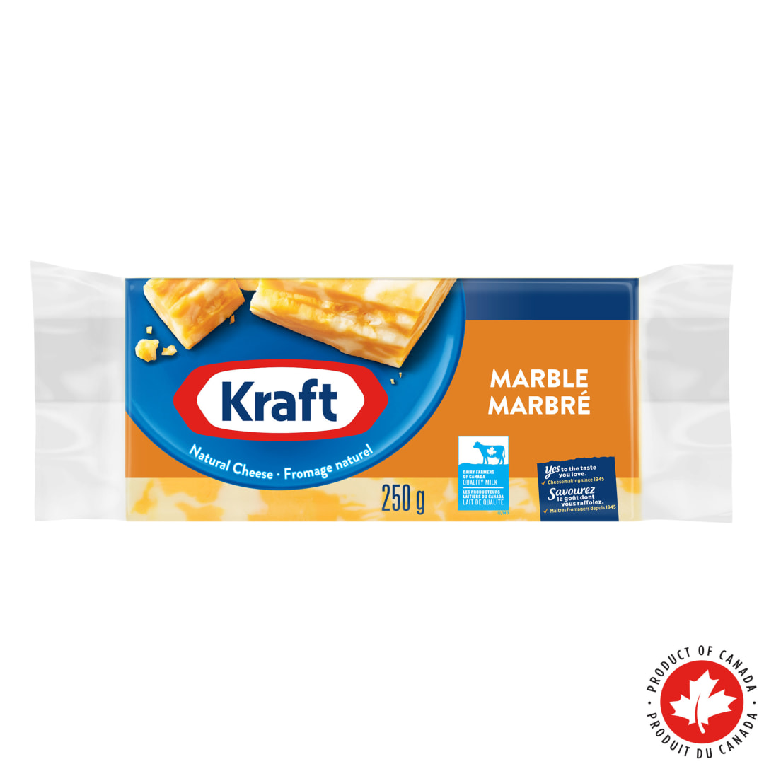 Kraft Marble Cheese Bar, 250g