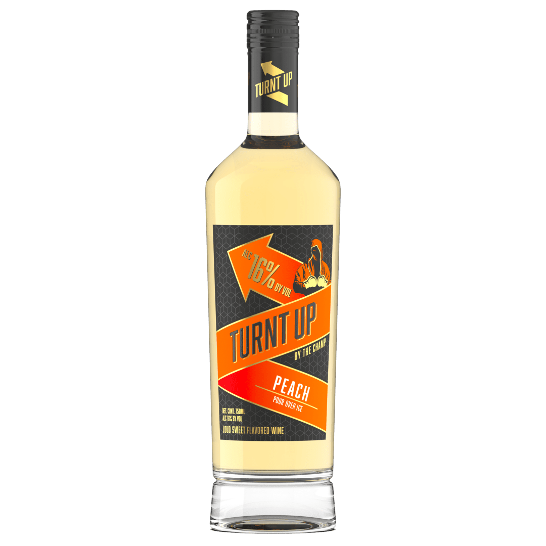 Turnt Up By The Champ Peach Sweet White Wine 750 ml