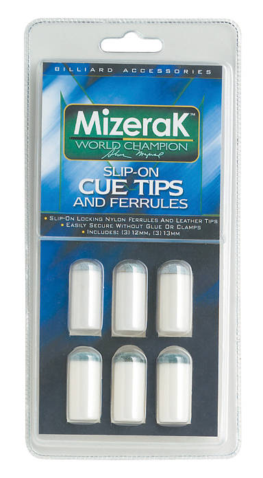 Mizerak Slip-on Cue Tips and F