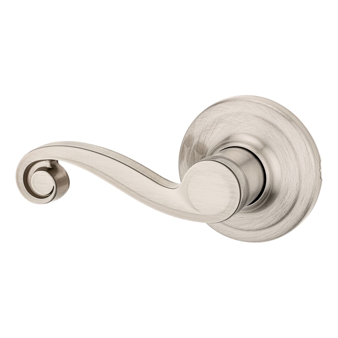 Lido Satin Nickel Left-Handed Half-Dummy Hall Closet Door Handle