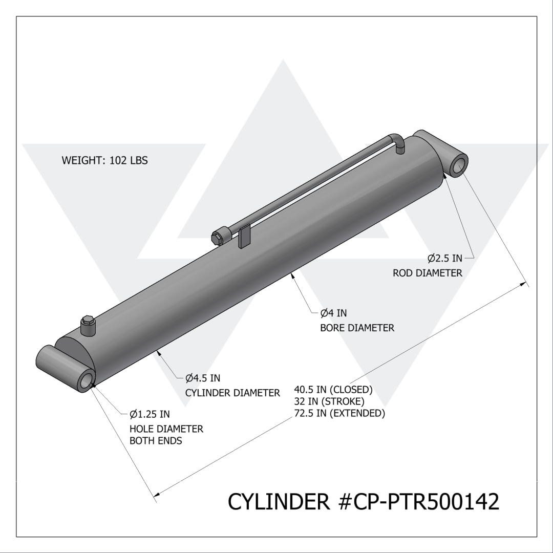 Wastebuilt® Replacement for Compactor Parts Cylinder