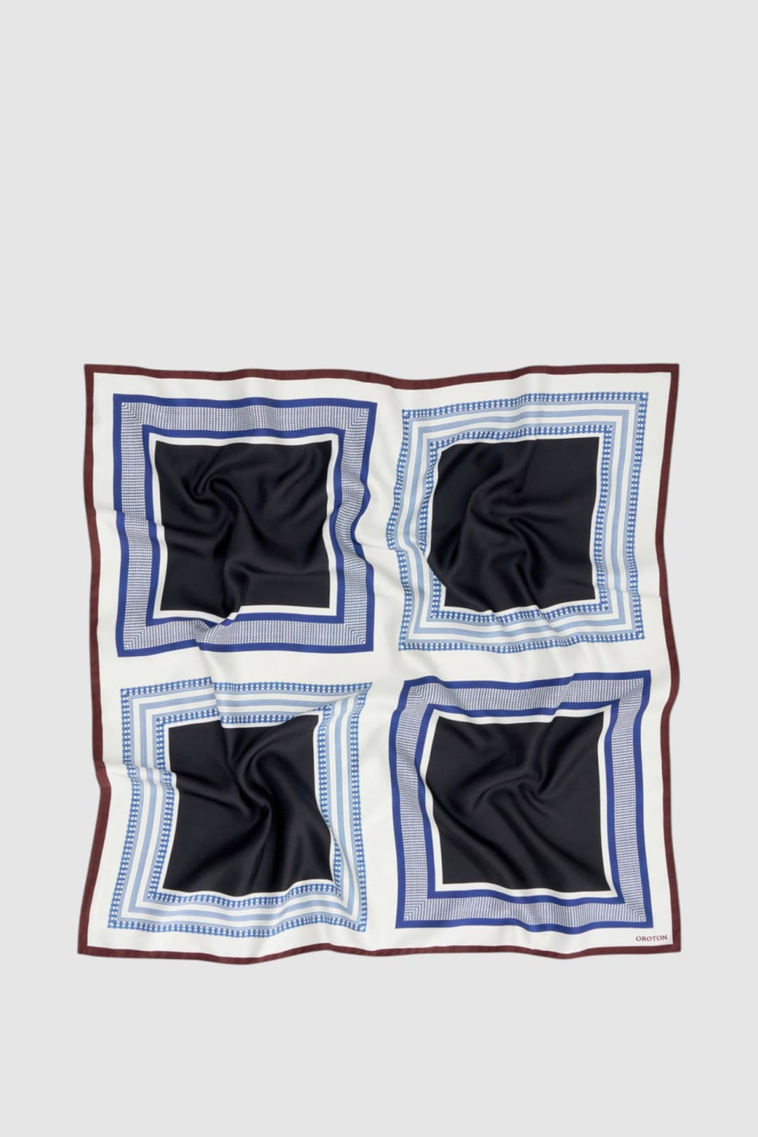 Square Print Silk Scarf