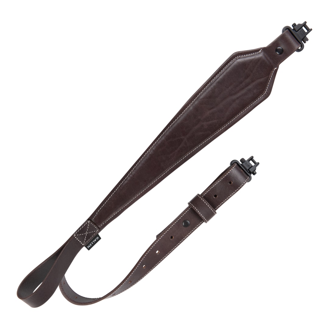 Allen Company Heritage Plain Dark Leather Rifle Sling, Mahogany