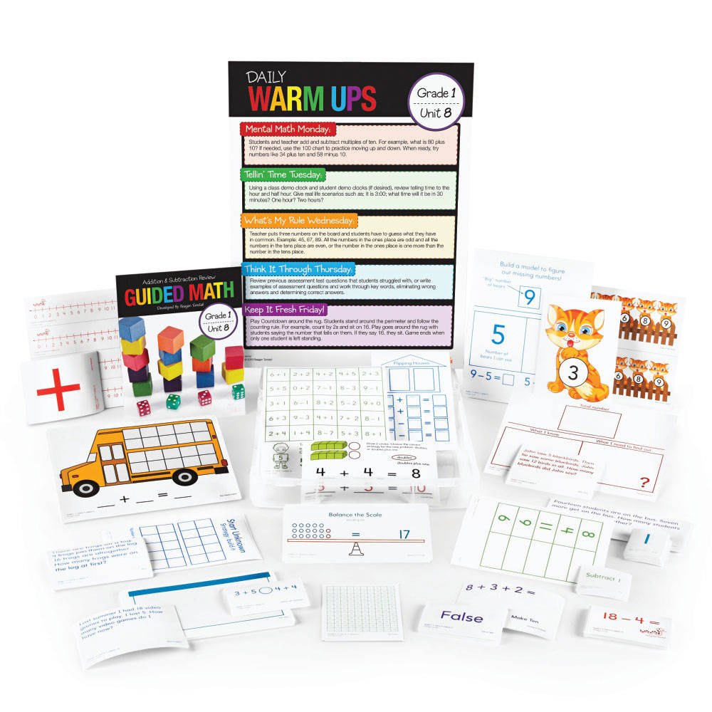 GUIDED MATH KIT, ADD & SUB REVIEW G1U8