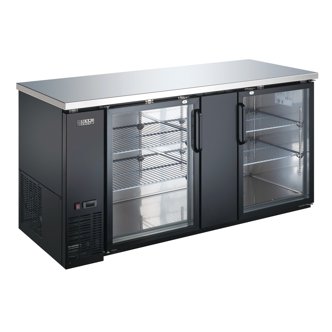 USBB-6928G - BD BACK BAR COOLER 69"W,GLASS