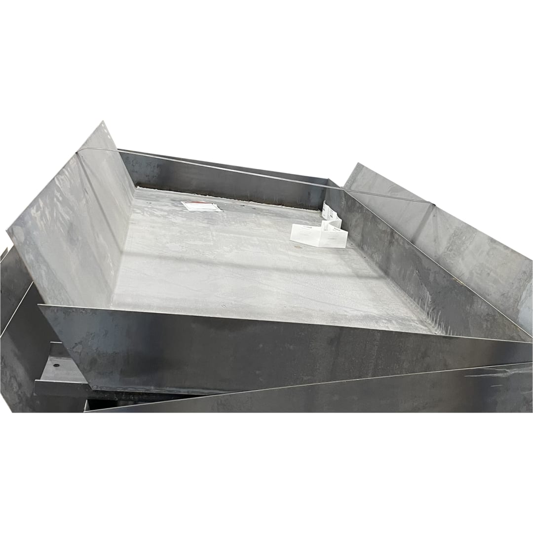 Galbreath™ 2-Yard Sloped Replacement Bottom With Hole E, No Caps, 6" RISERS