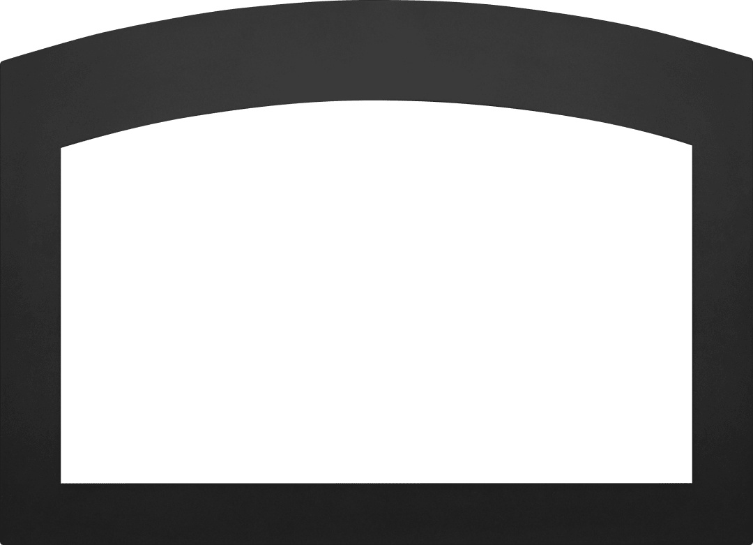 Faceplate - Small Arched 4-Sided, 2.5" Black (for 3-Sided Backerplate) for Oakville™ 3 Series