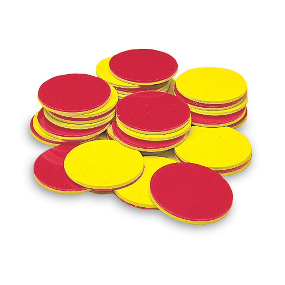 COUNTERS, TWO-COLOR, PLSTC 1" SET/200