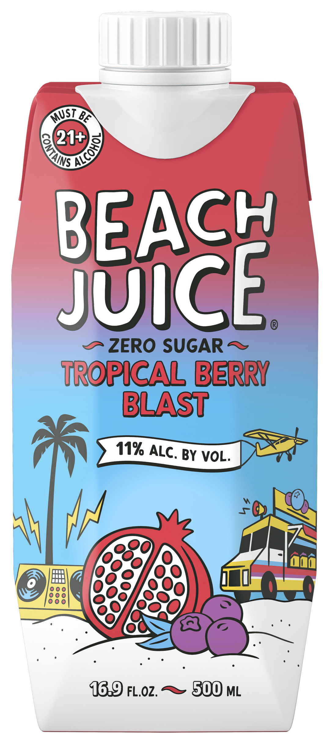 Beach Juice Tropical Berry Blast 500mL