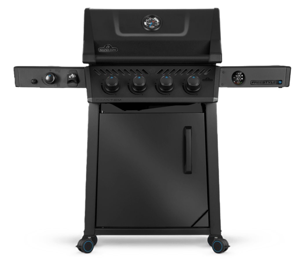 Gril Phantom Freestyle™ PRO-S 425 connecté au gaz naturel avec brûleur latéral infrarouge, noir mat
