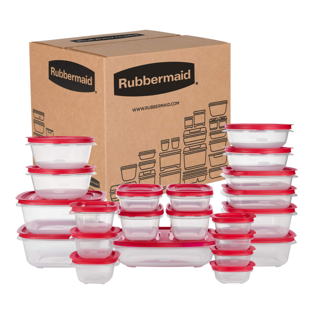 Rubbermaid EasyStore Food Storage Containers with Lids, 44-Piece Set