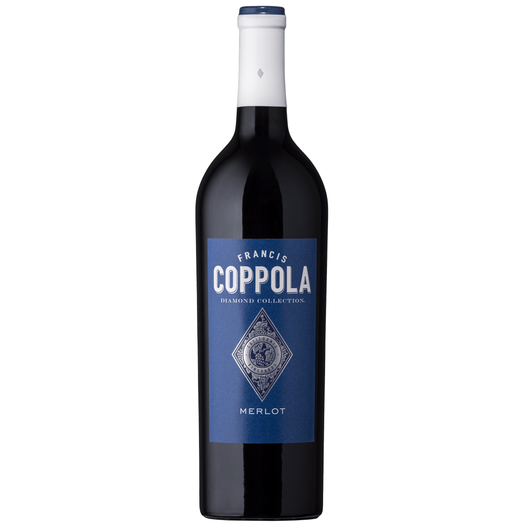 Francis Coppola Diamond Collection Merlot Red Wine, California, 750 mL Glass Bottle