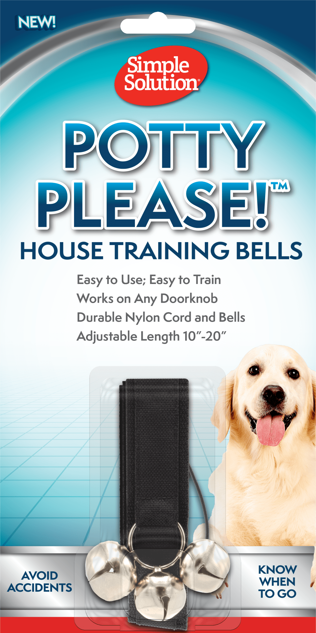 Simple Solution | Potty Please! House Training Bells | 1 count