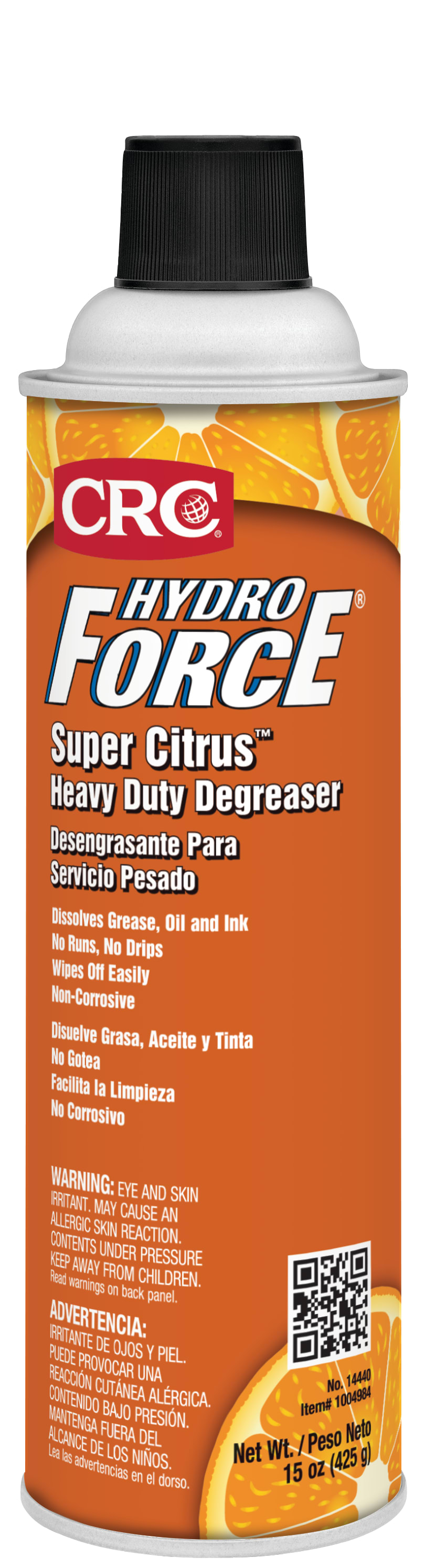 CRC HydroForce Super Citrus HD Degreaser (S/E) 1X425G