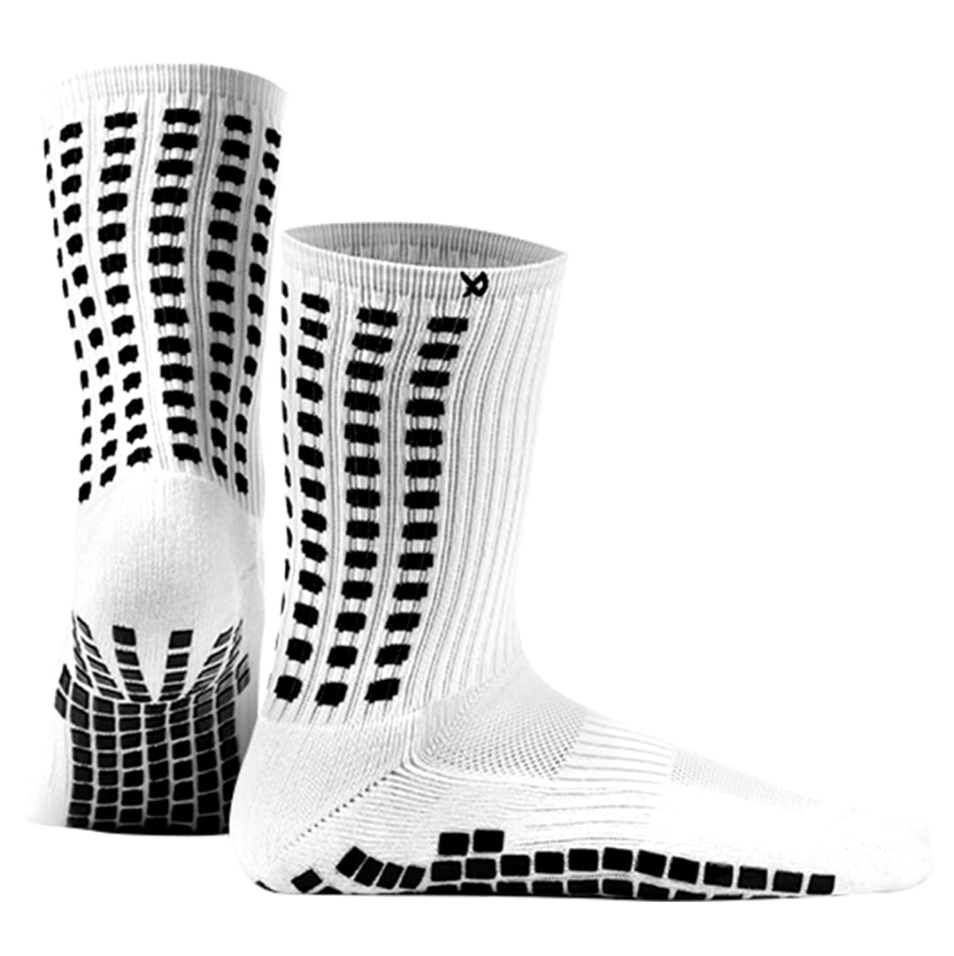 Lux Soccer Grip - Calf Sock - S -White - Retail