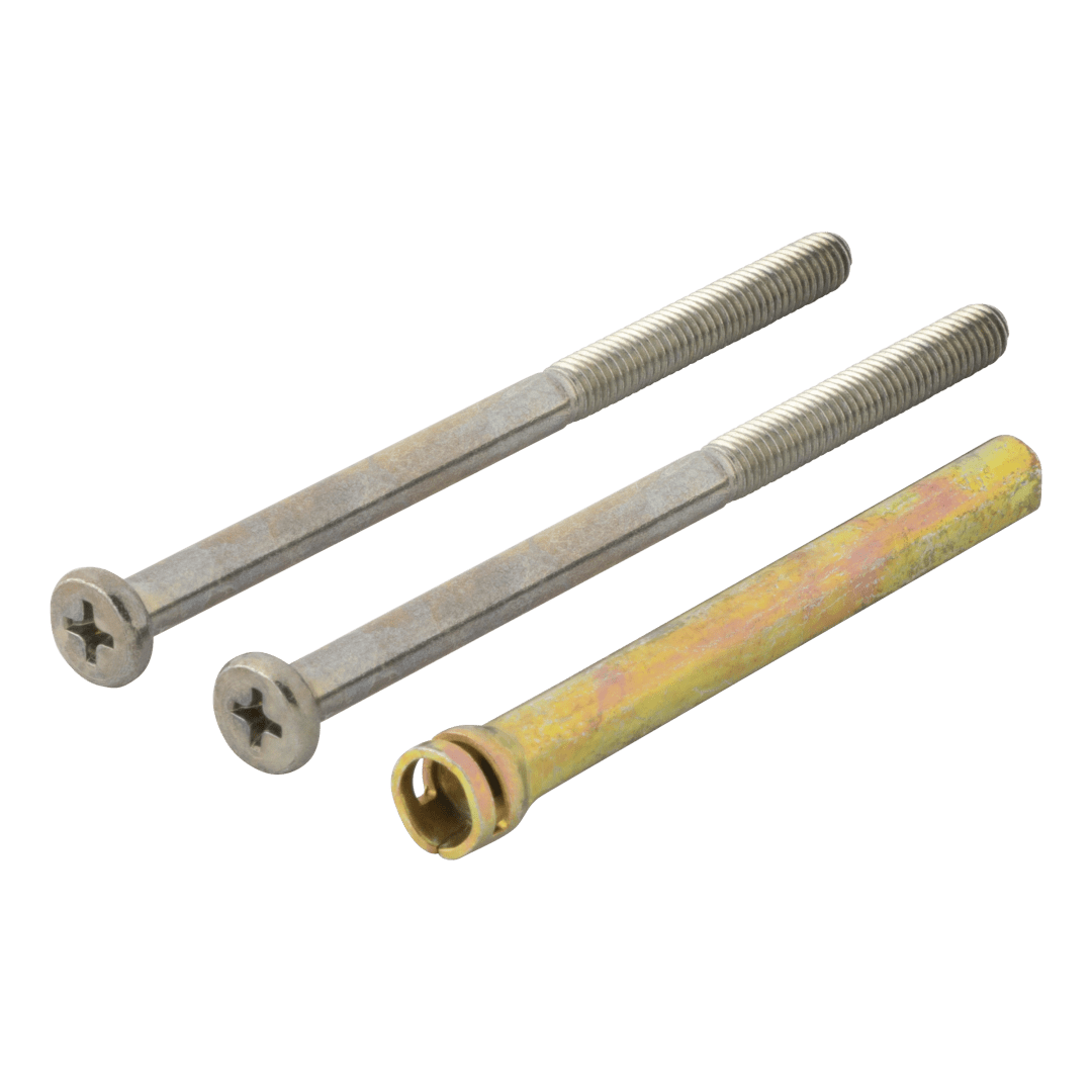 Deadbolt Single Cylinder Screw Pack for Thick Door in Satin Nickel Finish