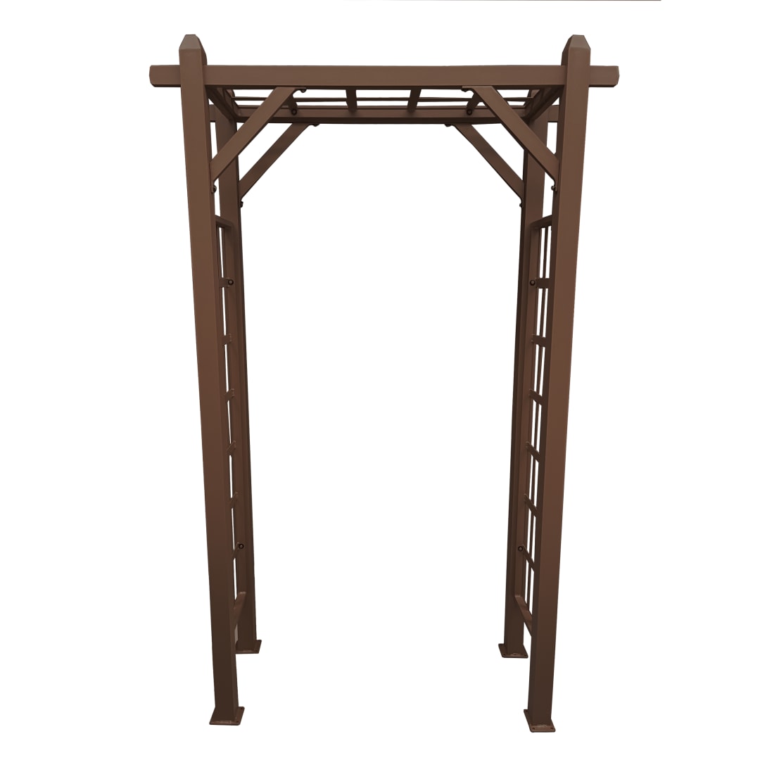 Brown Modern Aluminum Garden Arbor Arch