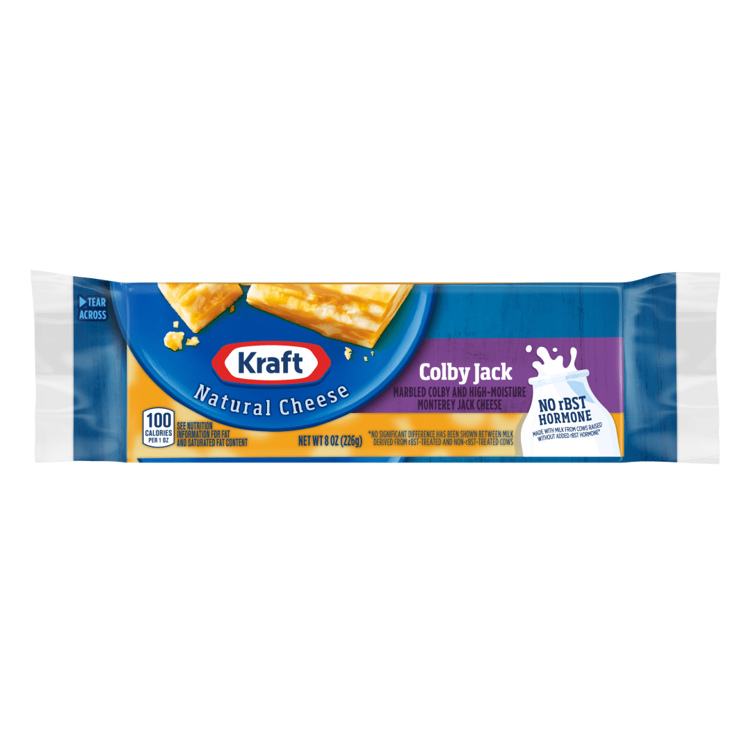 Kraft Natural Colby Jack Cheese, 8 oz Block